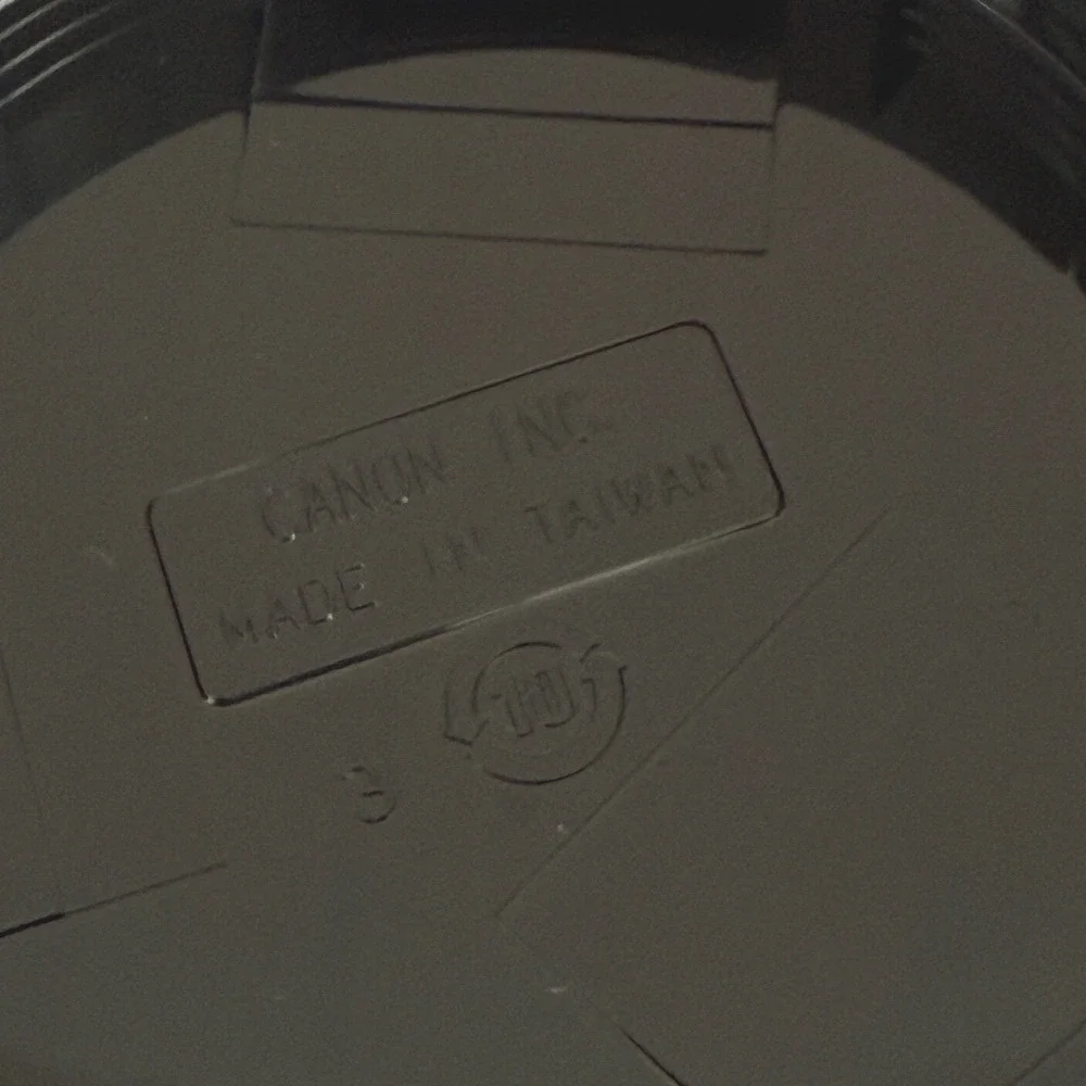 Canon Camera Body Cap Cover Made in Taiwan‎ Black Plastic Lens Mount Cap